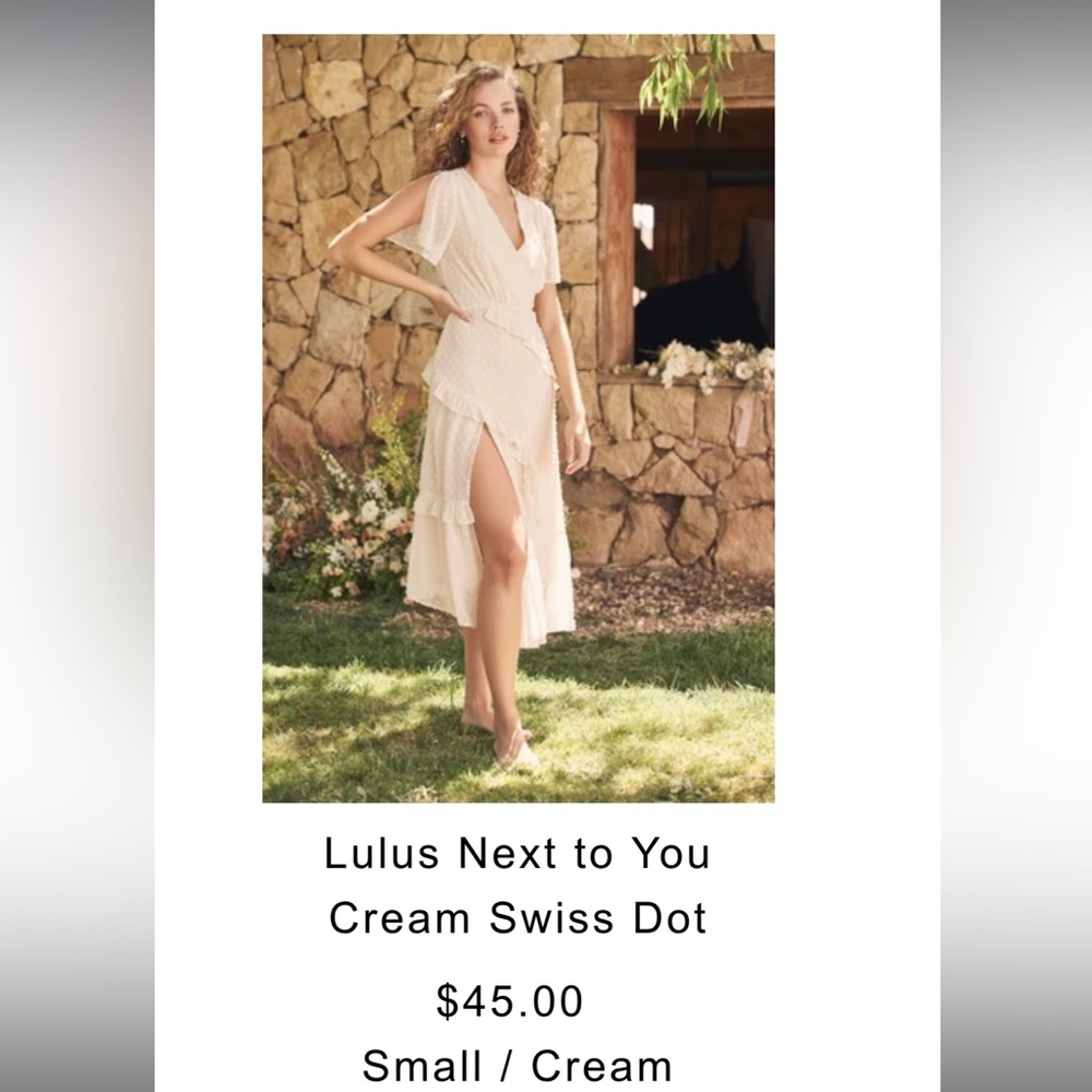 lulus cream dress